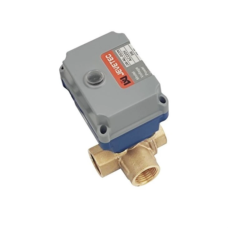 Electrical Brass 3-way ball valve-4(001)